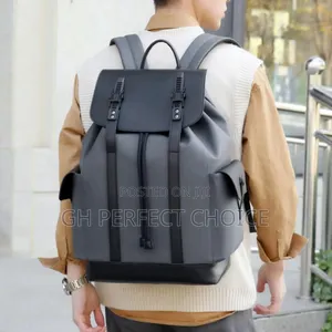 Unisex Leather Backpack, Authentic