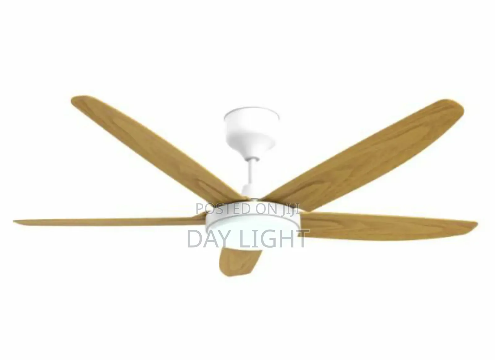 5 Blade Brown Remote Control Fan With Light
