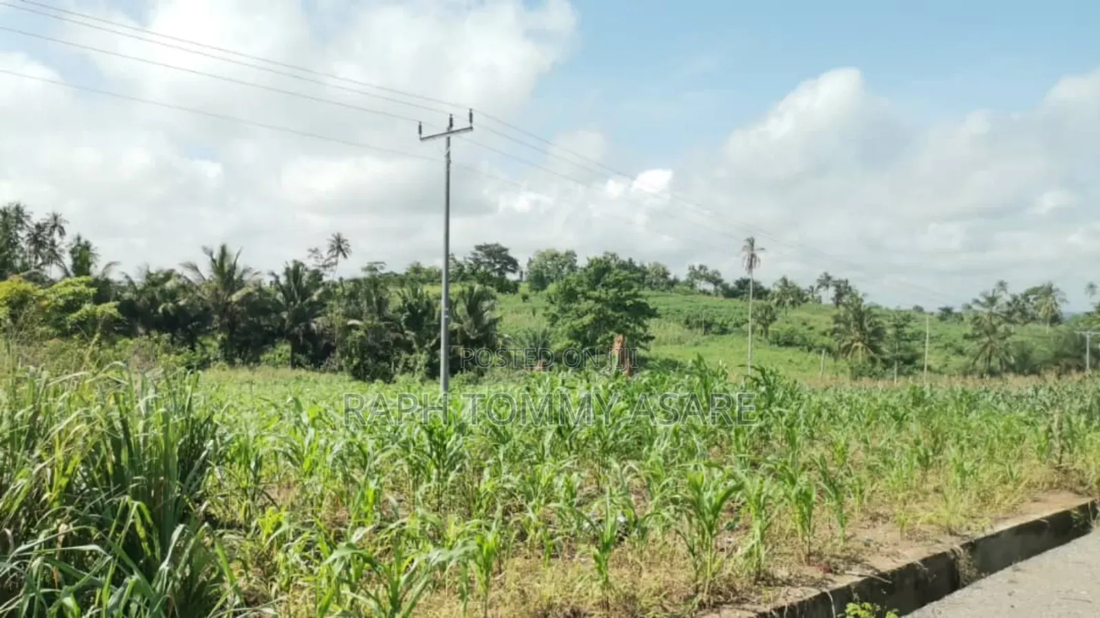 600 Acres of Roadside Land for Sale at Adeiso Bawjiase Road