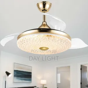 F2g Gold Ceiling Fan With Light