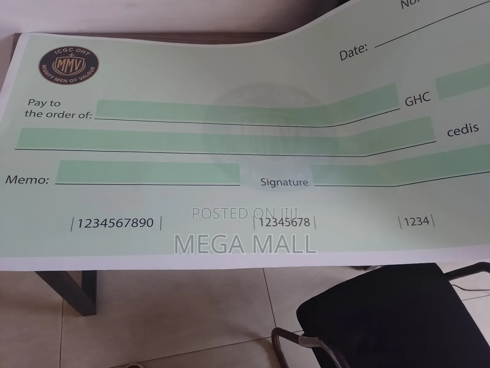 Dummy Cheques Service