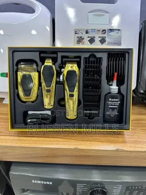 3 in 1 Gold Head Shavers Barbering Machine Beard Trimmer