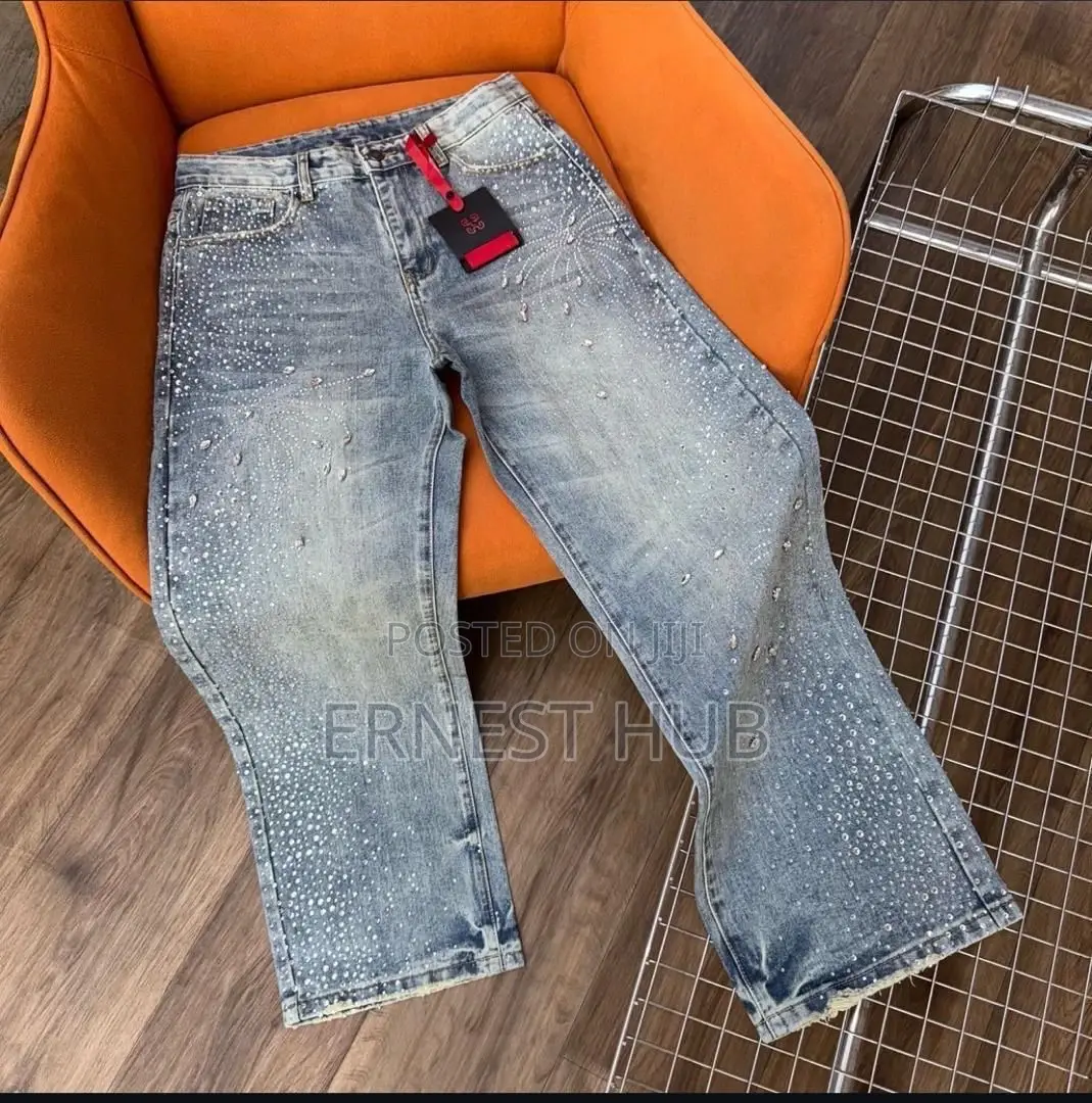 Solid Baggy Jeans
