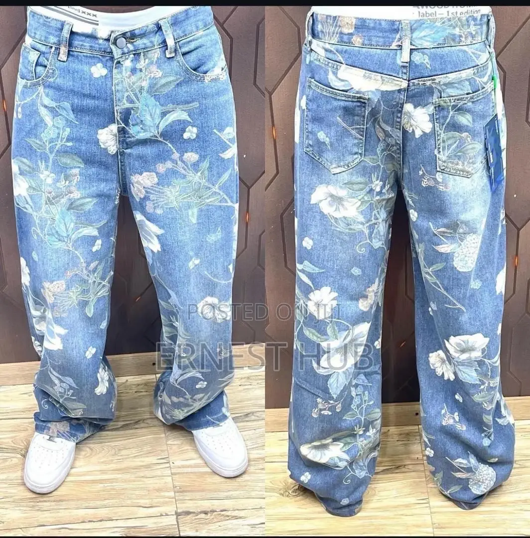 Solid Baggy Jeans