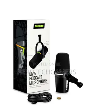 Shure Mv7+ Podcast Dynamic Microphone.