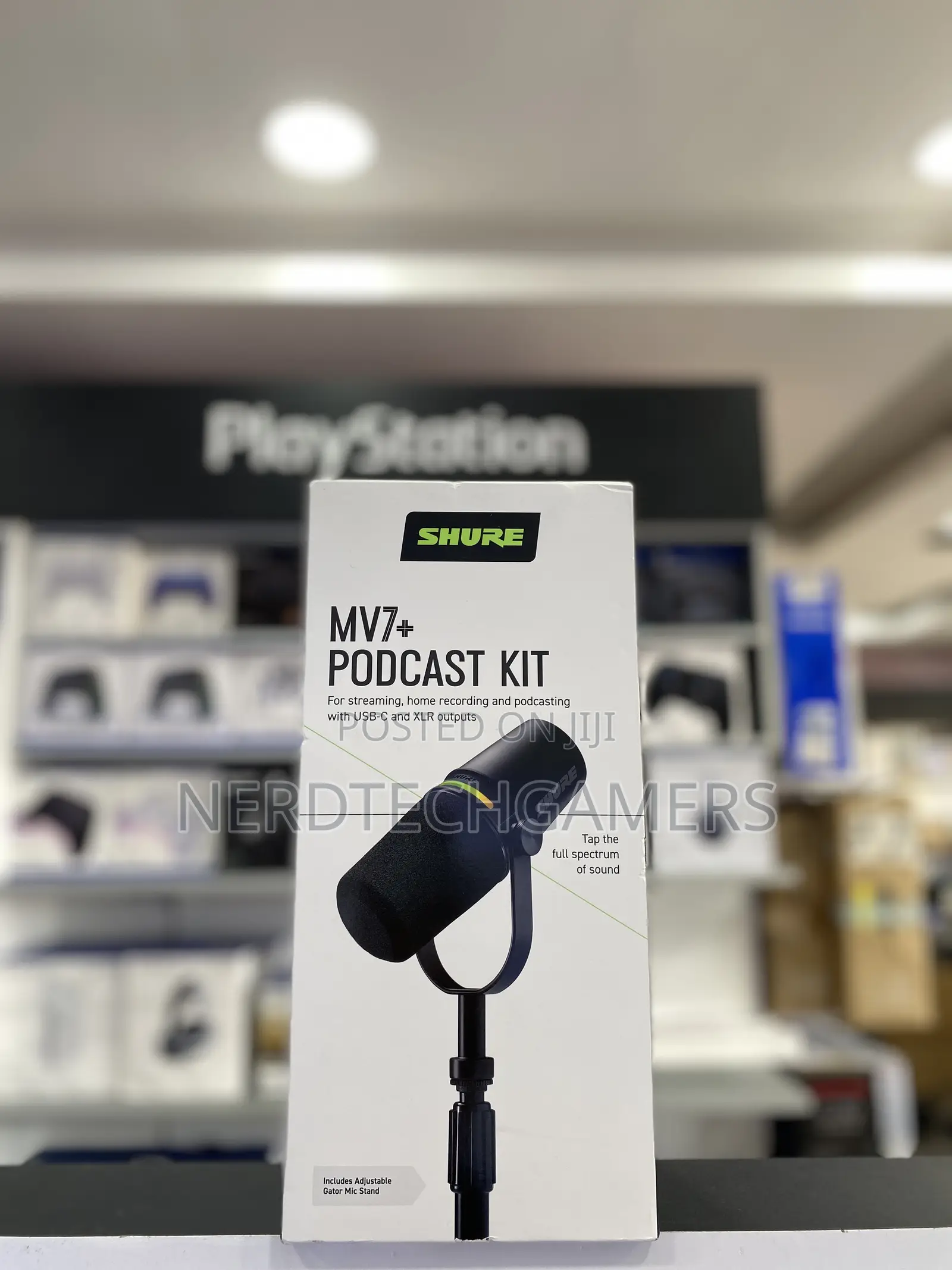 Shure Mv7+ Podcast Dynamic Microphone.