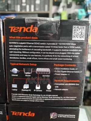 Tenda 5 Port Gigabit Ethernet Switch Sg105m