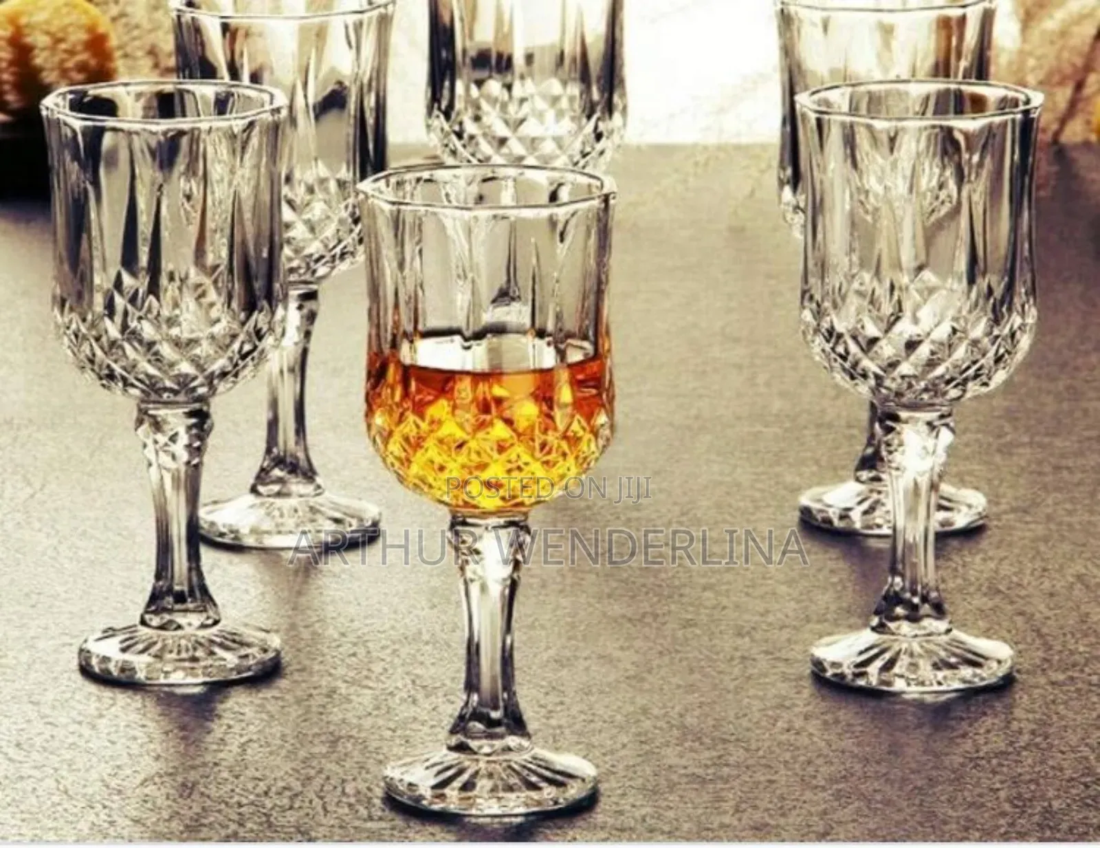 Classic 6 Pieces Glass for Serving or Dinner Glass