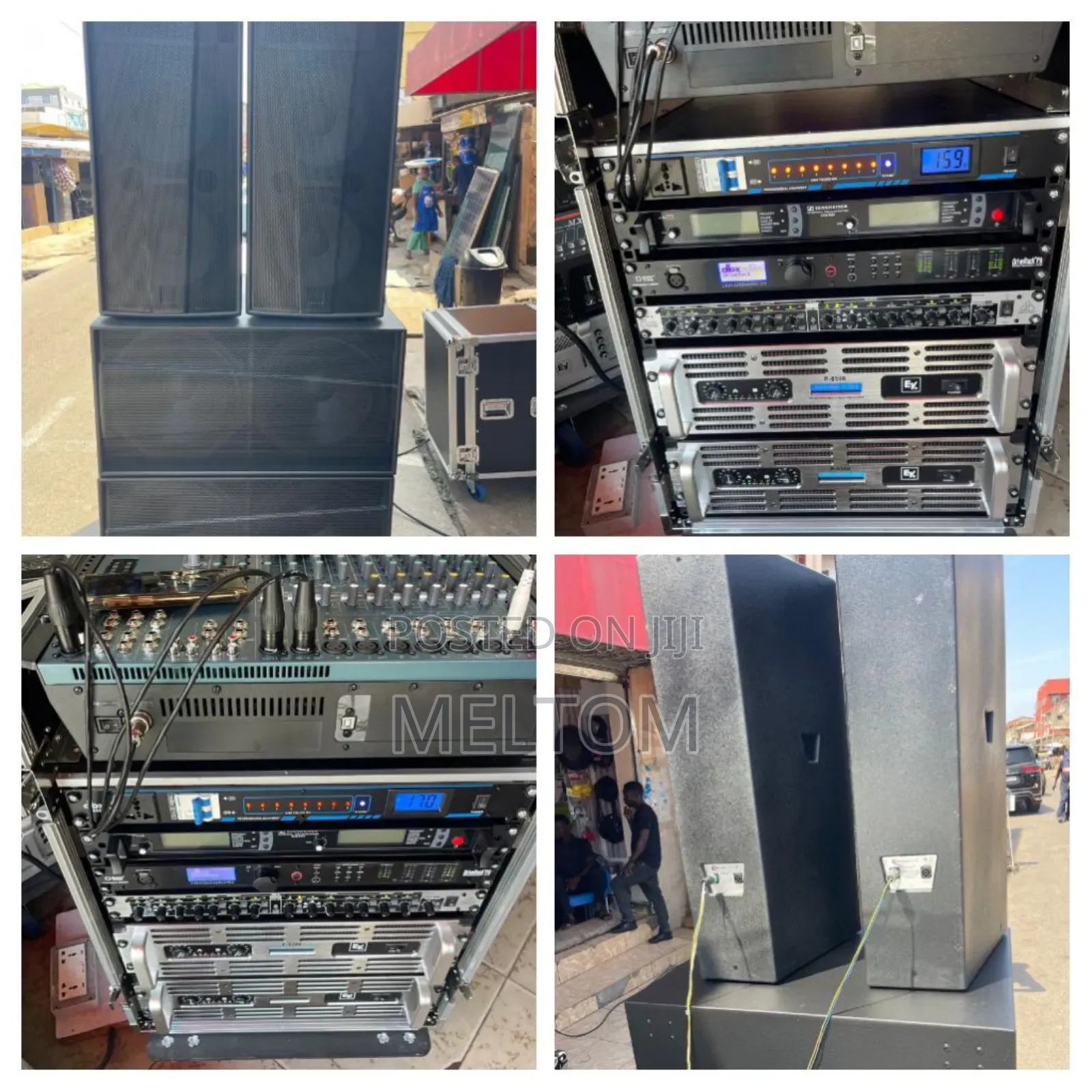Martin Audio Full Spinning Setup Speakers And Loaded Dj Rack