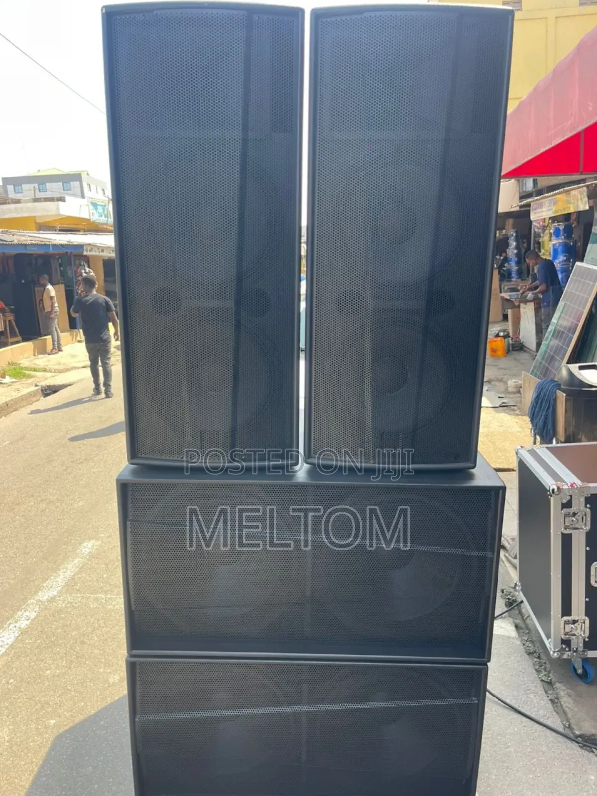 Martin Audio Full Spinning Setup Speakers And Loaded Dj Rack