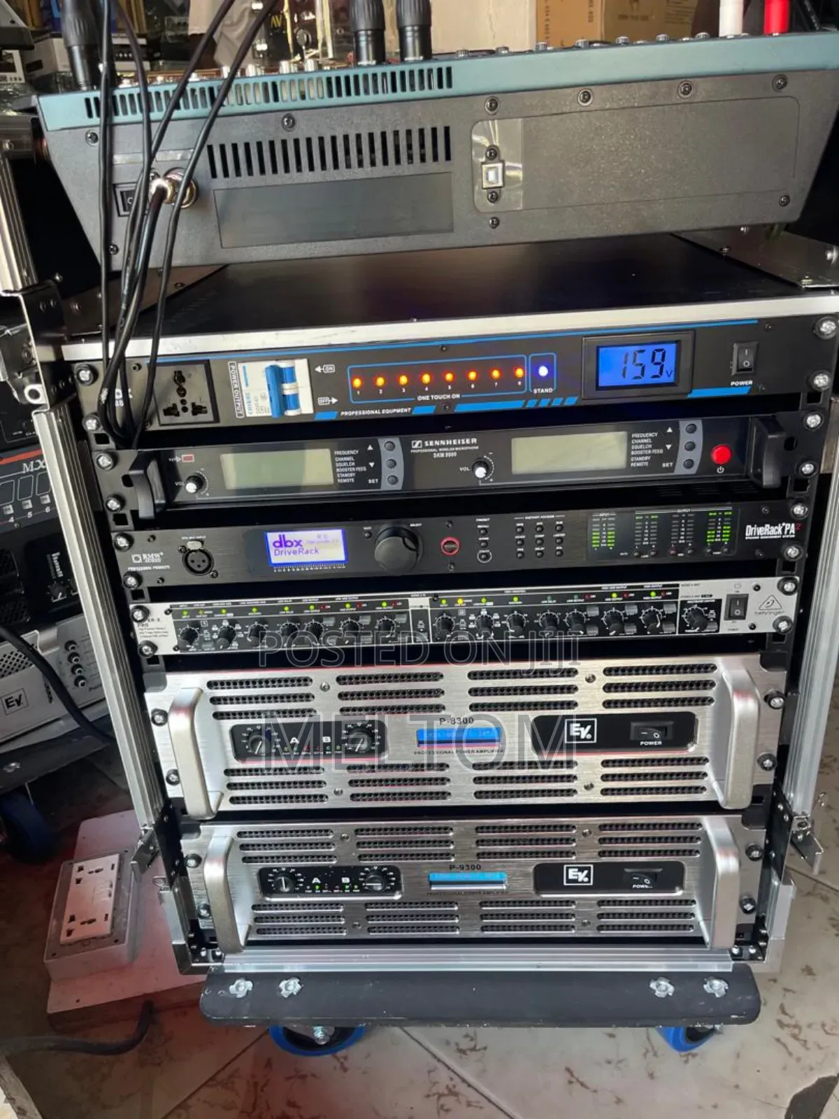 Martin Audio Full Spinning Setup Speakers And Loaded Dj Rack