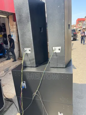Martin Audio Full Spinning Setup Speakers And Loaded Dj Rack