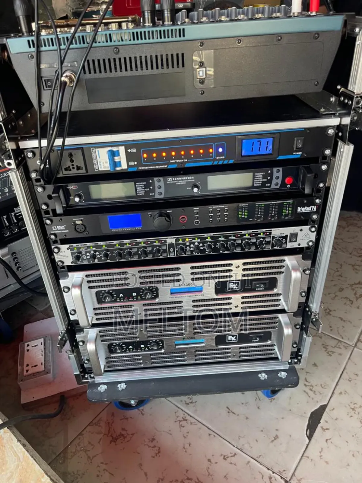 Martin Audio Full Spinning Setup Speakers And Loaded Dj Rack