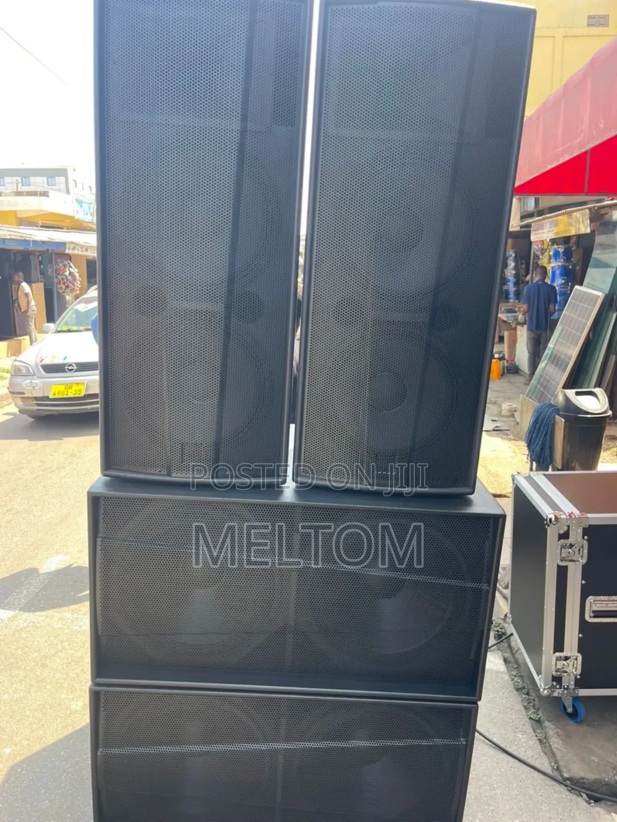 Martin Audio Full Spinning Setup Speakers And Loaded Dj Rack