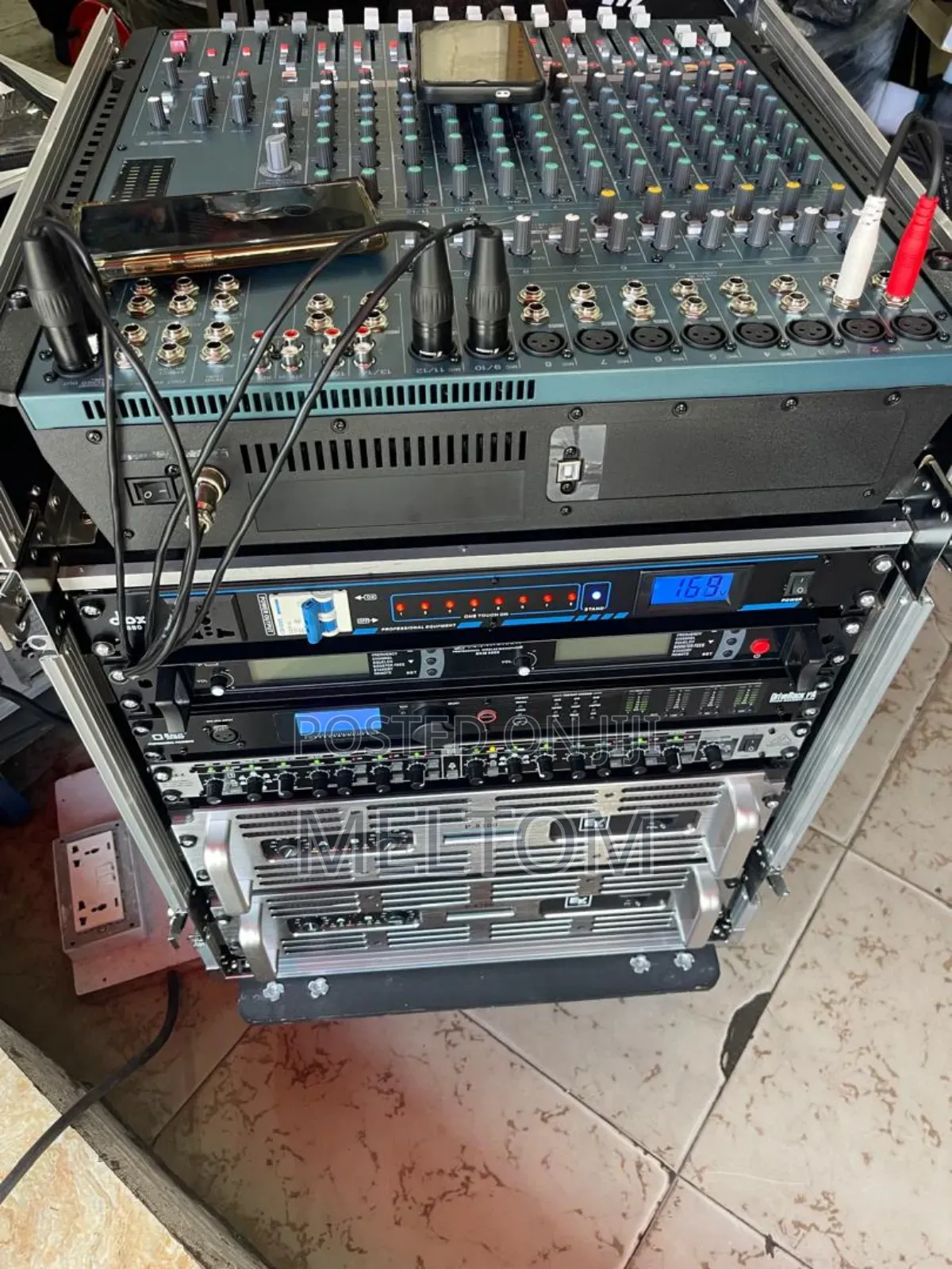 Martin Audio Full Spinning Setup Speakers And Loaded Dj Rack