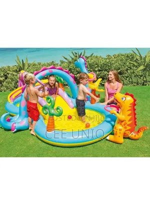Dinosaur Inflatable Water Slide
