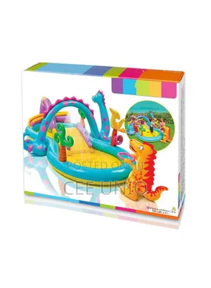 Dinosaur Inflatable Water Slide