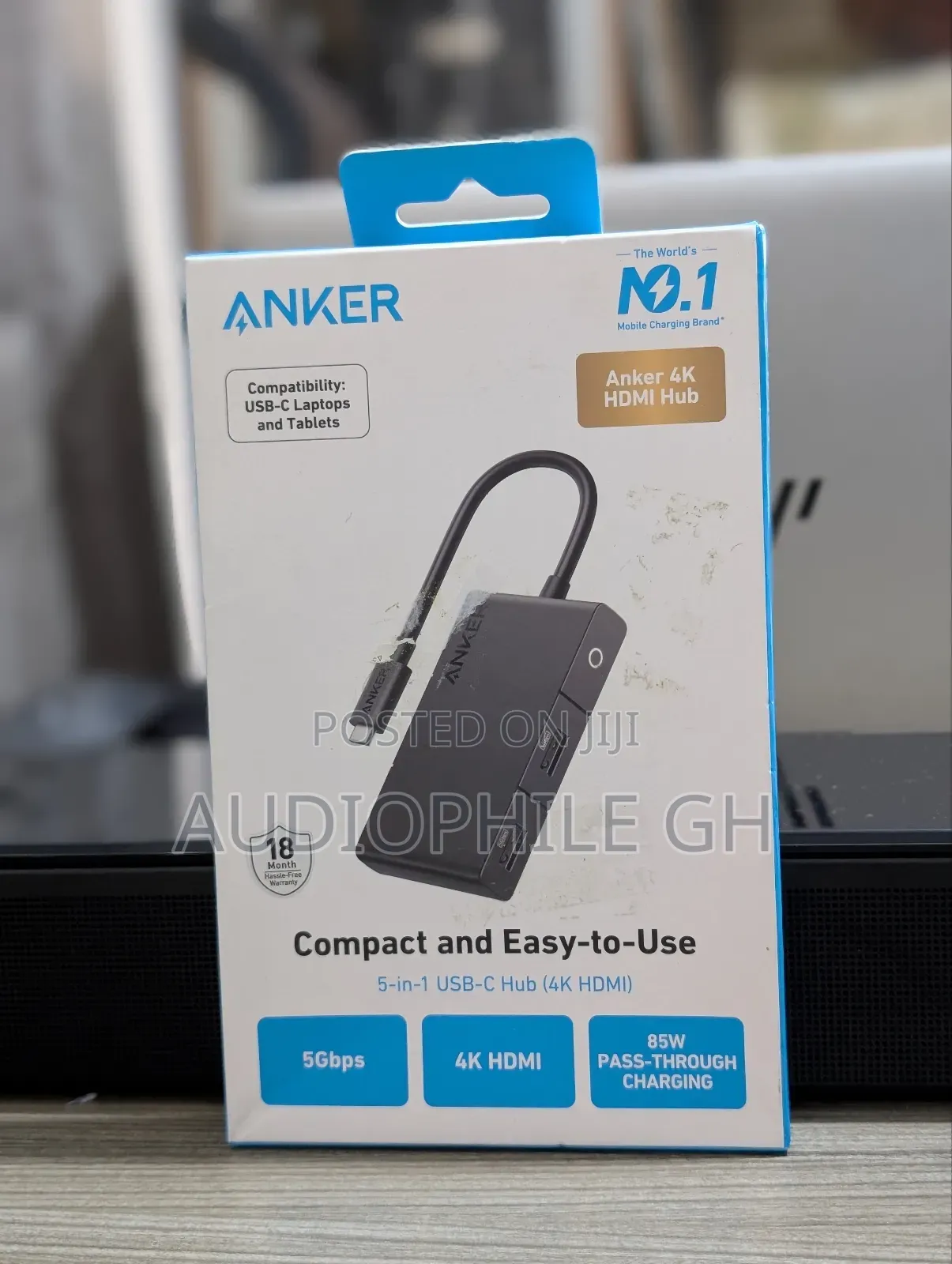 Anker 332 Usb-c Hub (5-in-1, Hdmi)