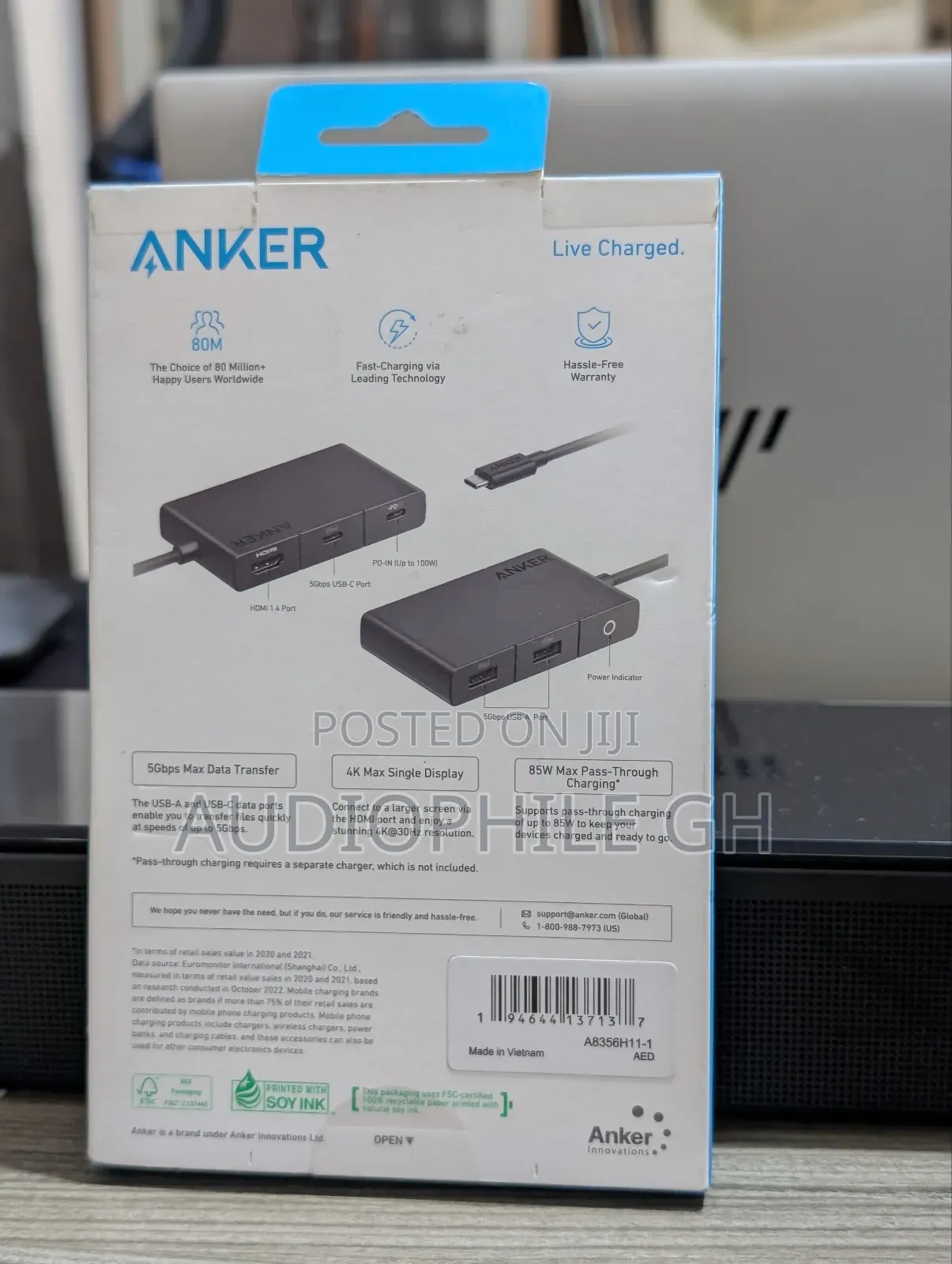Anker 332 Usb-c Hub (5-in-1, Hdmi)