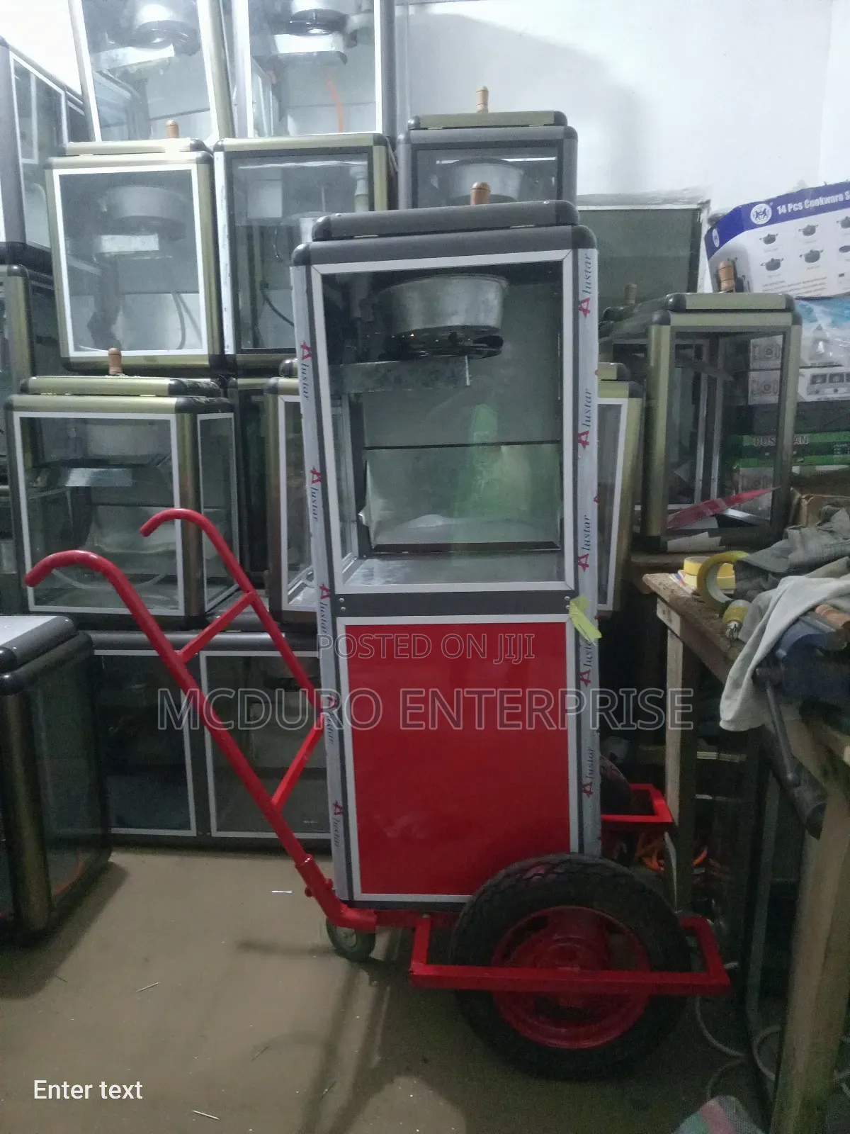 Popcorn Machine on Wheels