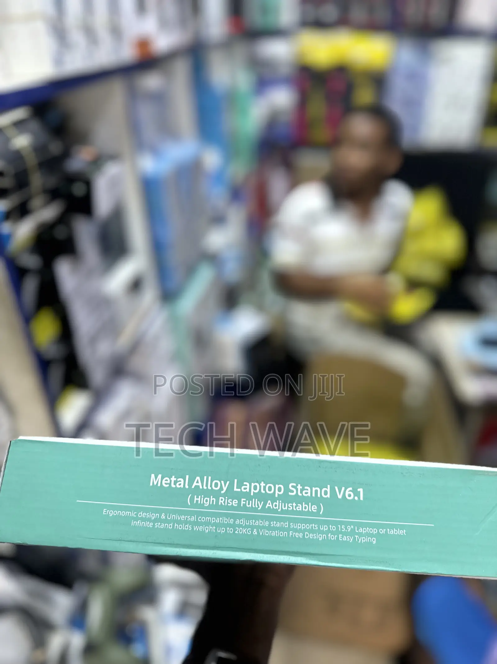 Metallic Laptop Stand With Cooling Fun