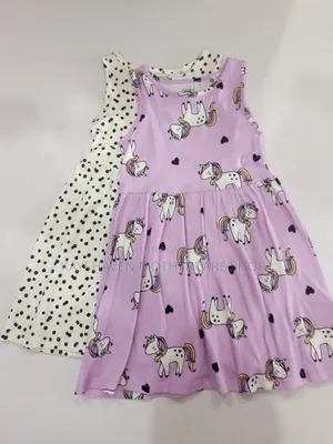 Girl's Two Pack Smart Colourful Dress
