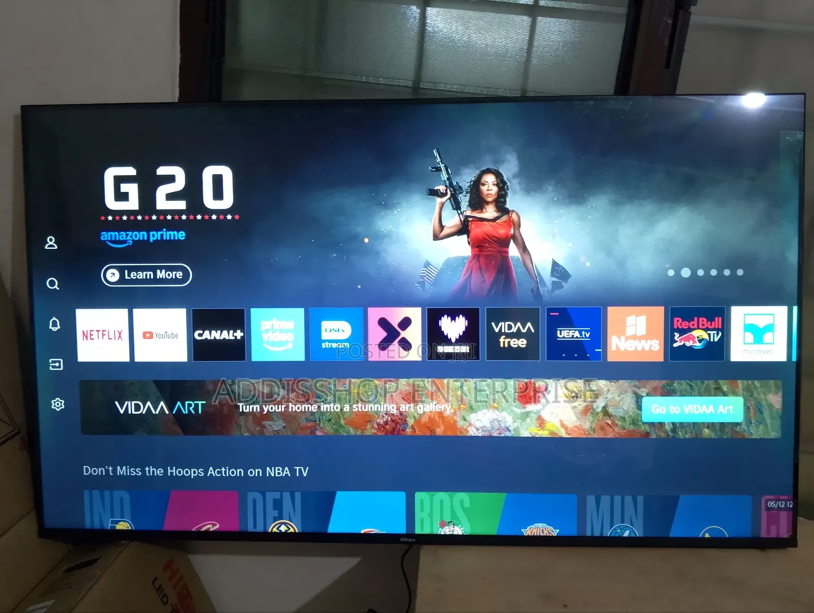 New Hikers 55 Inches Vidaa Smart Frameless With Bluetooth