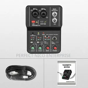 Audio Interface Professional Recording Sound Card 16bit/48kh