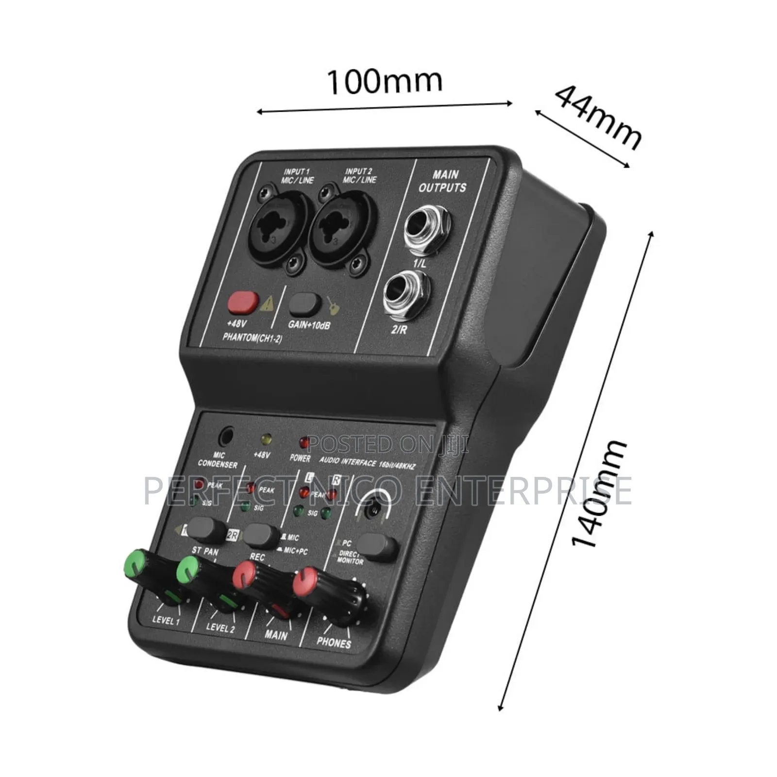 Audio Interface Professional Recording Sound Card 16bit/48kh