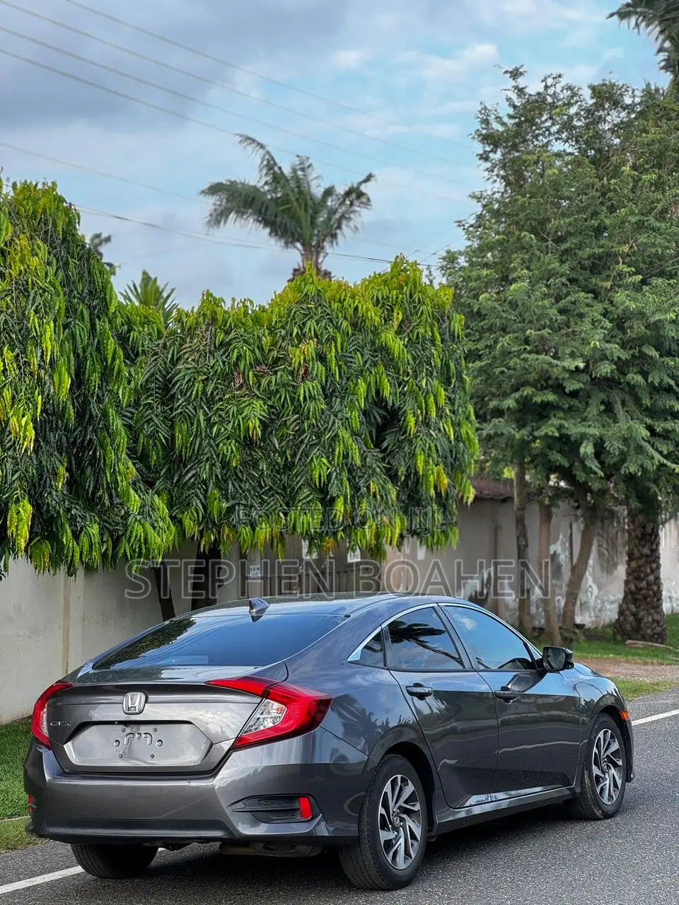 Honda Civic EX Sedan 2018 Gray