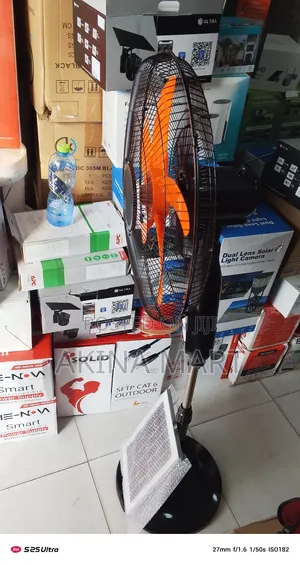 Solar Chargeable Standing Fan 6hrs