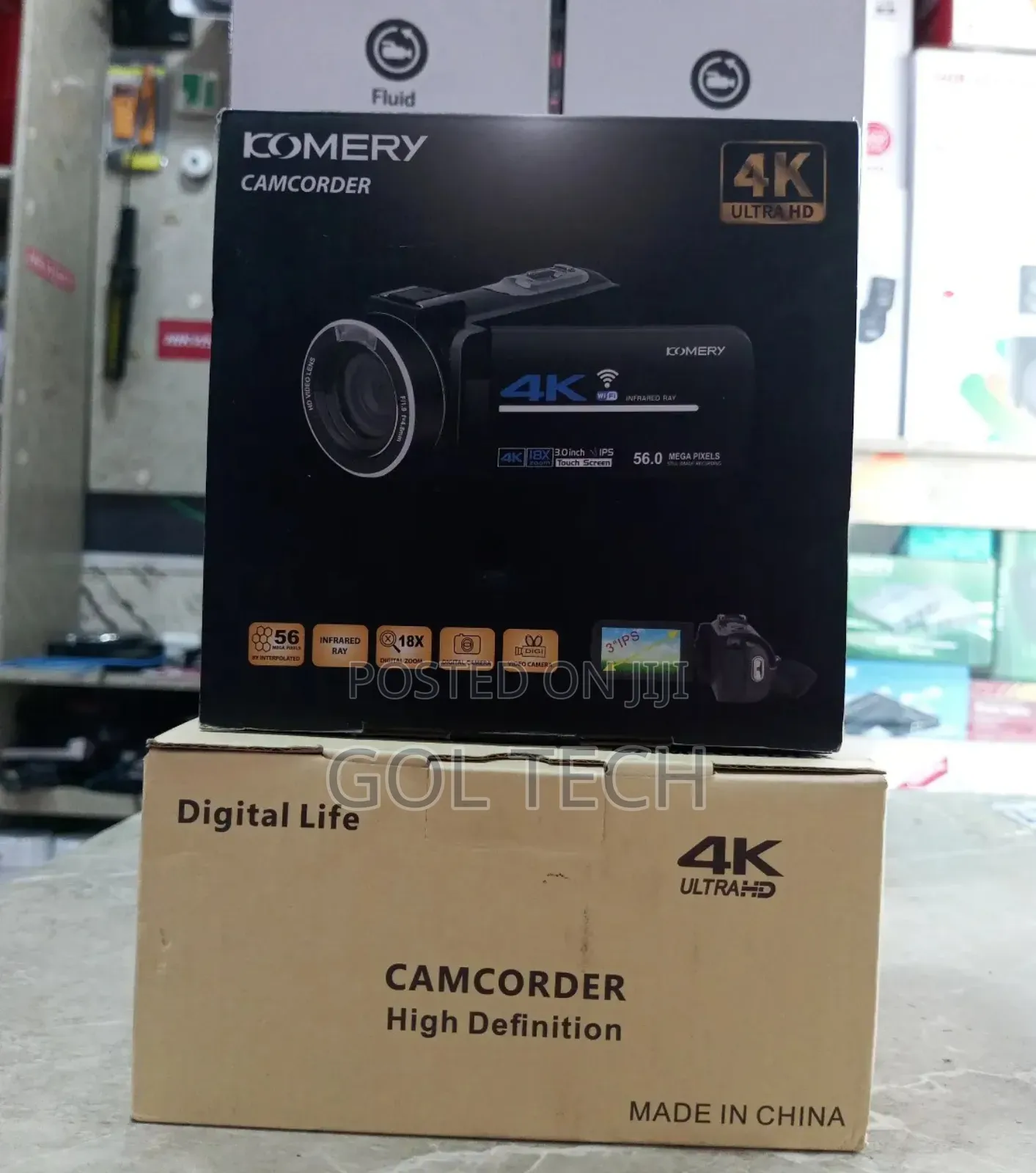 Digital Video Camera Ultra Hd Komery 18x Zoom