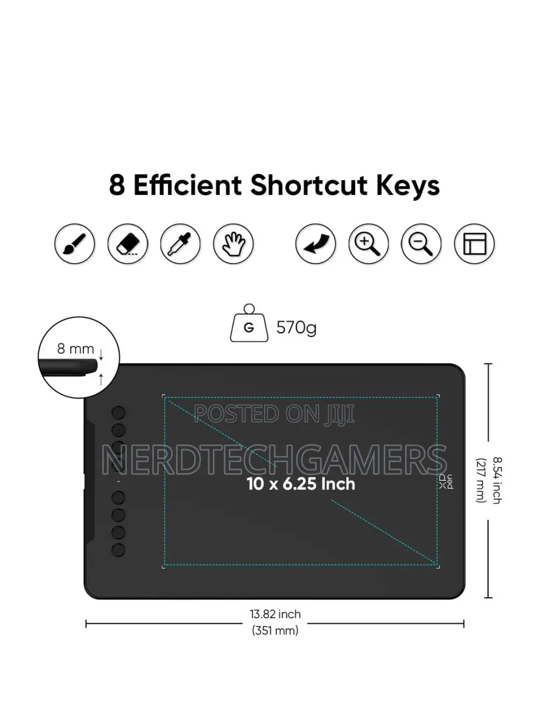 Deco 01 Drawing Pad, Compatible With Android, Windows, Macos