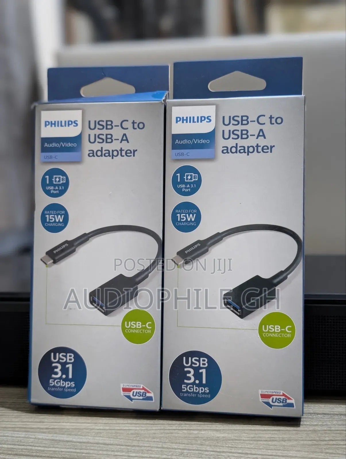 Philips 6" Usb-C to Usb 3.1 Female Adapter