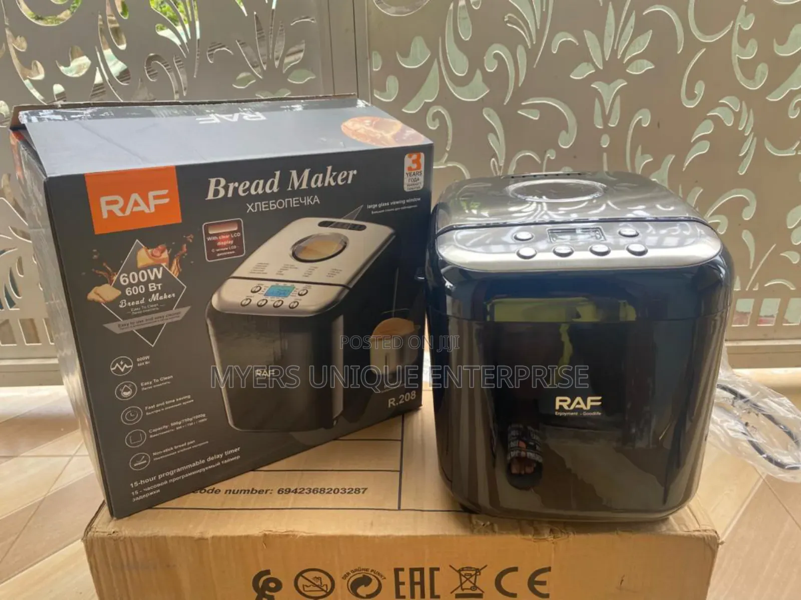 Raf Efficient Bread Machine With Non Stick Pans