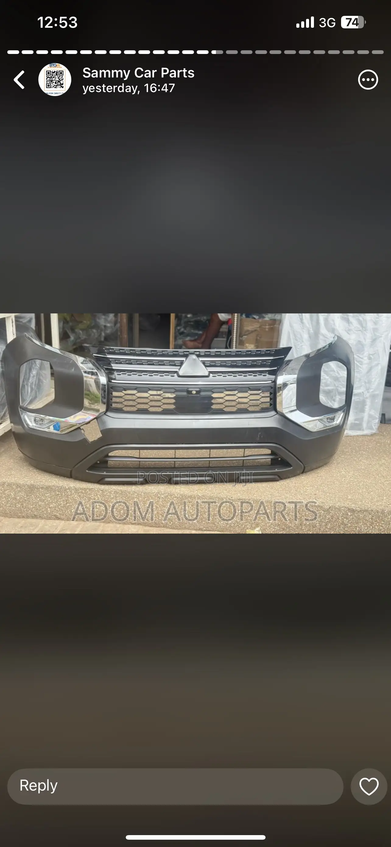 Mitsubishi Outlander Complete Front Bumper 2022 2023 2024