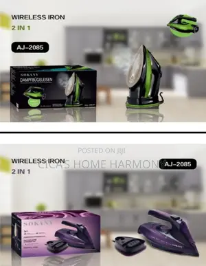 2 In 1 Wireless Iron ( Sokany)