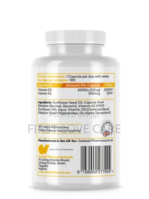 Oak Life Vitamins Vitamin D3 + 