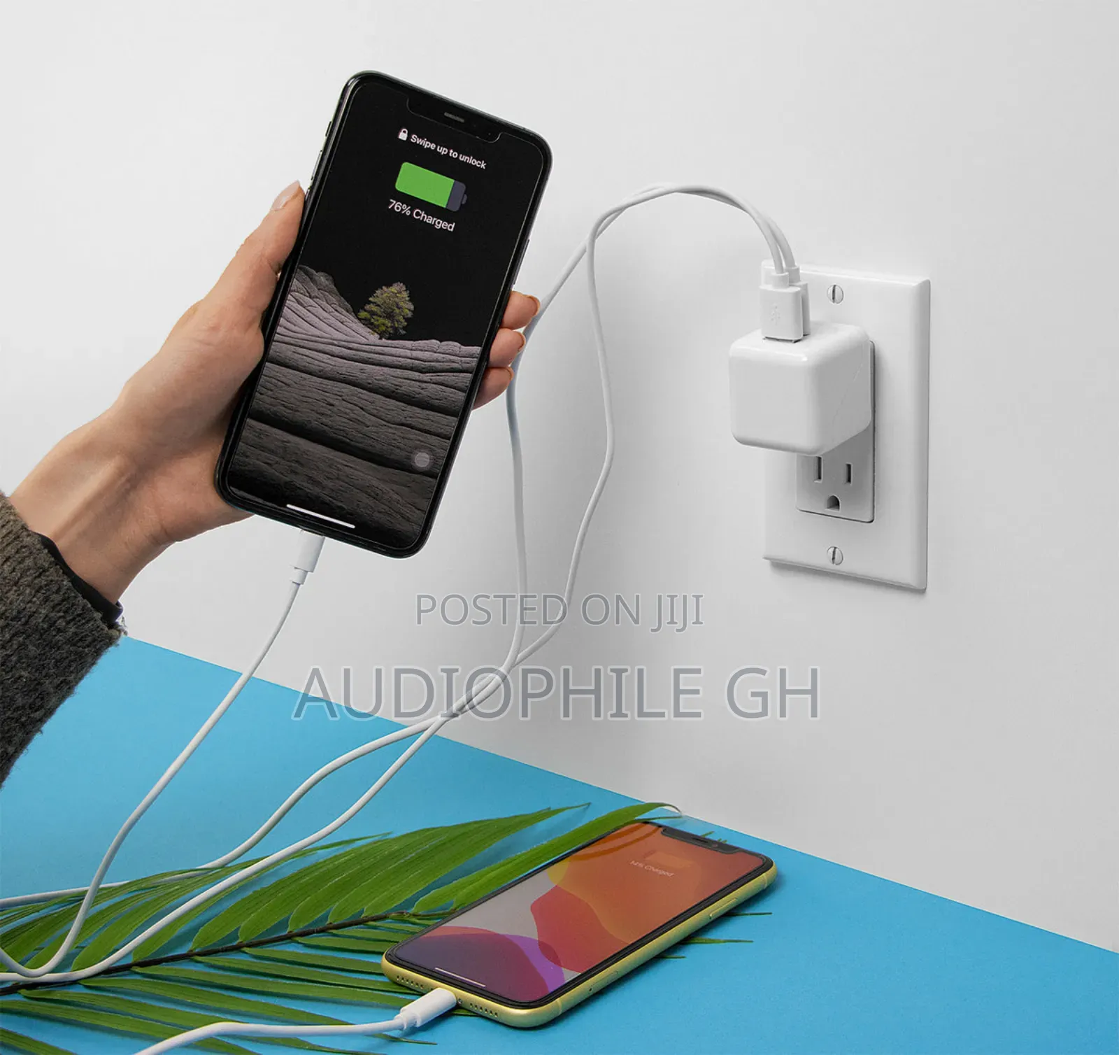 Just Wireless Dual Port Usb-a and Usb-C Wall Charger