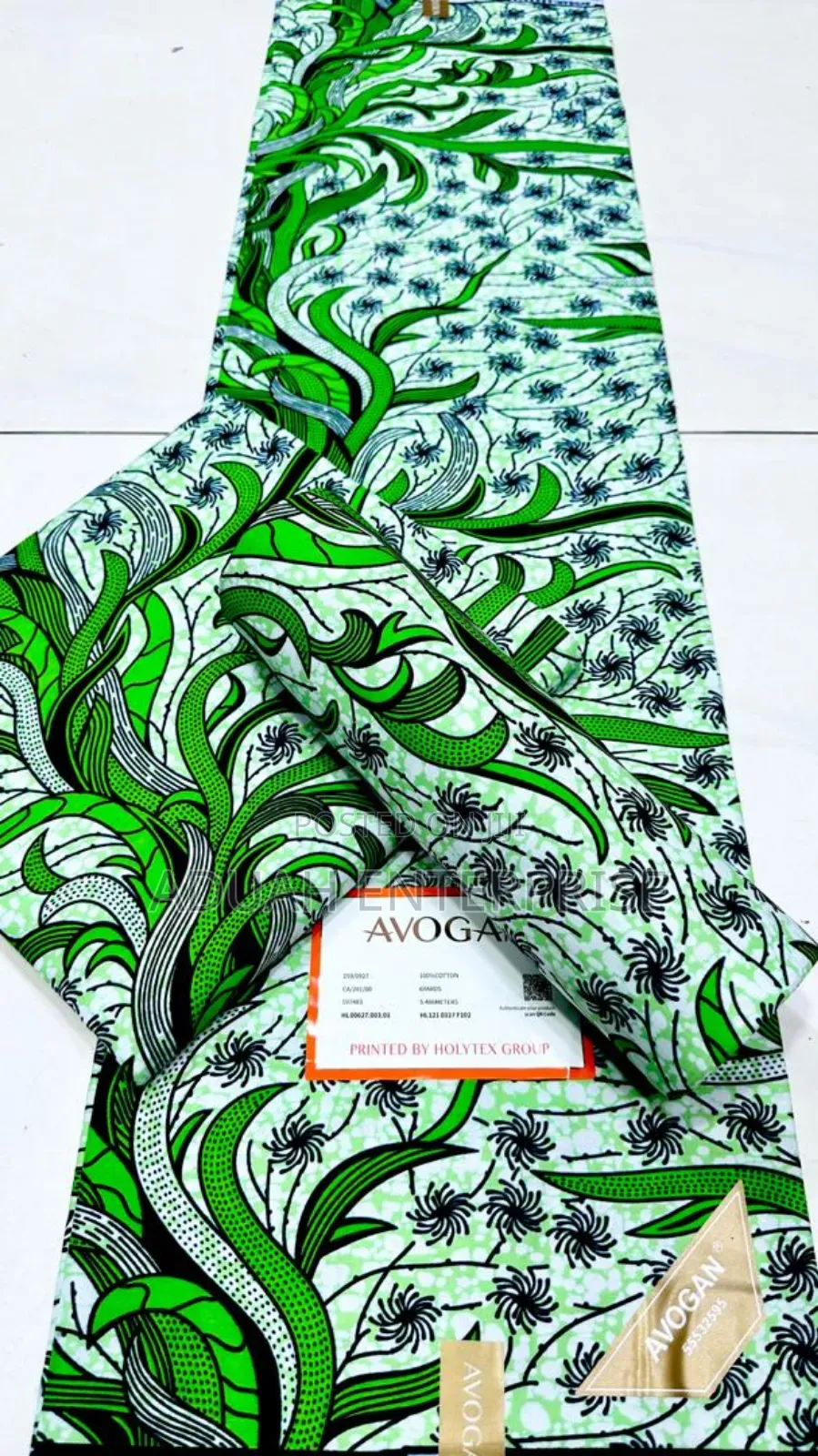 6 Yards African Avogan Fabric