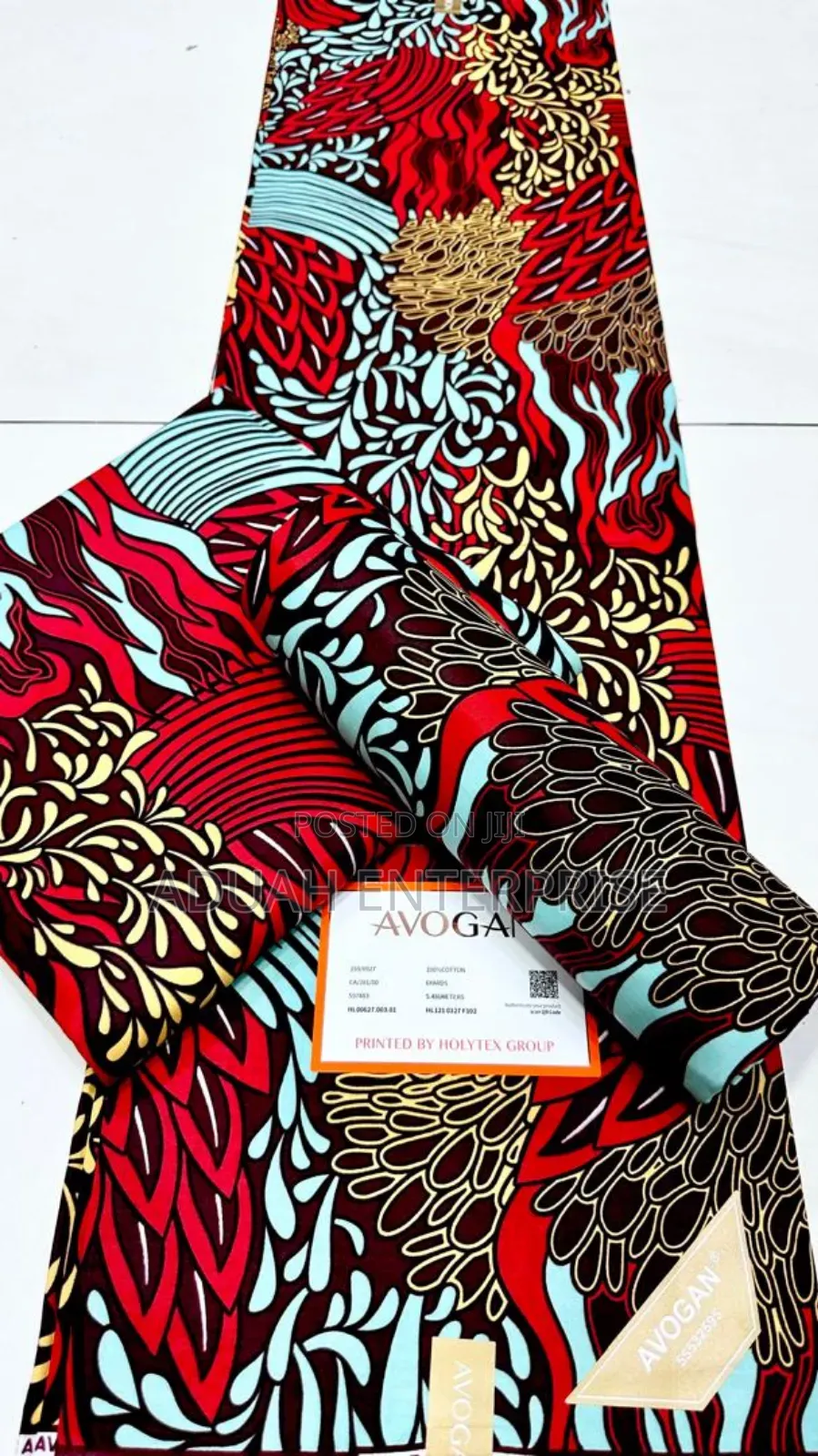 6 Yards African Avogan Fabric