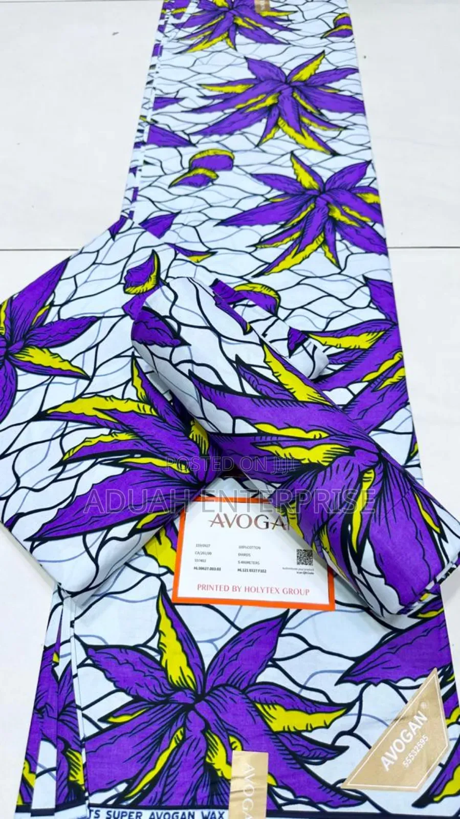 6 Yards African Avogan Fabric