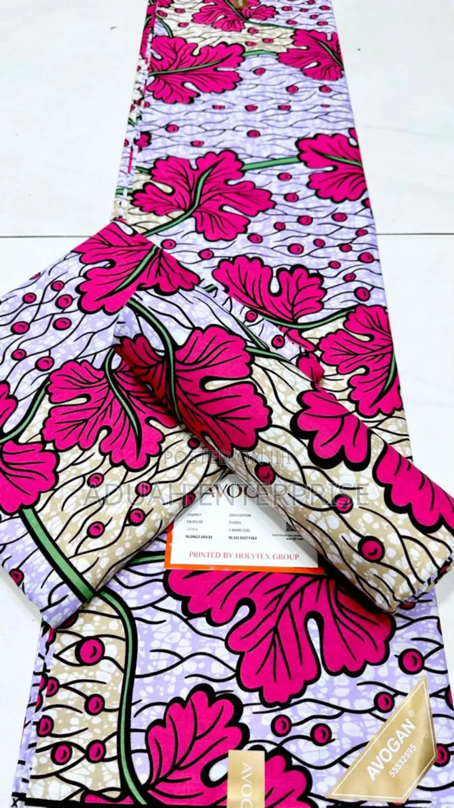 6 Yards African Avogan Fabric