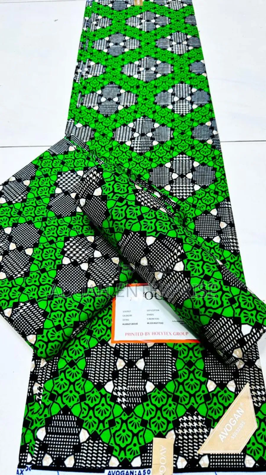 6 Yards African Avogan Fabric