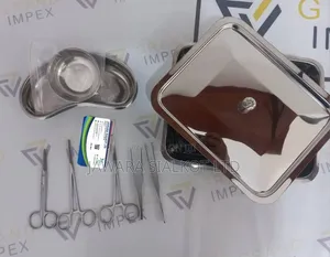 Dressing Set 09 Pieces With Instruments Tray