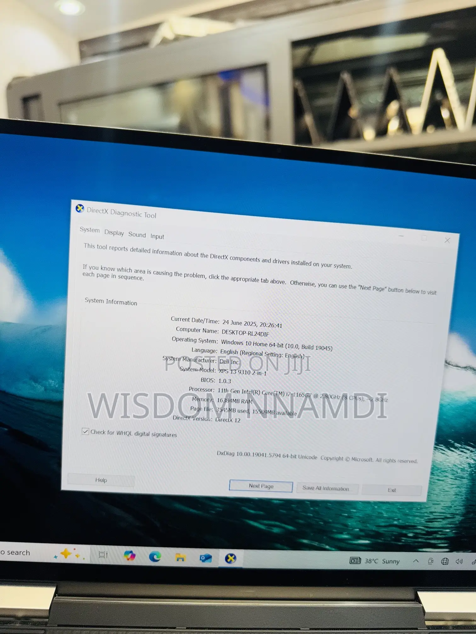 Laptop Dell XPS 13 9310 16GB Intel Core i7 SSD 512GB