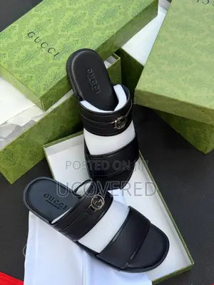 Gucci Slide on Sandal Leather Slippers