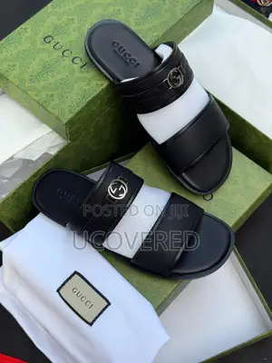 Gucci Slide on Sandal Leather Slippers