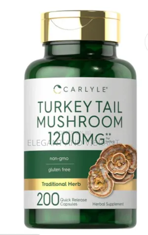 Turkey Tail Mushroom 1200mg Per Serving | 200 Capsules