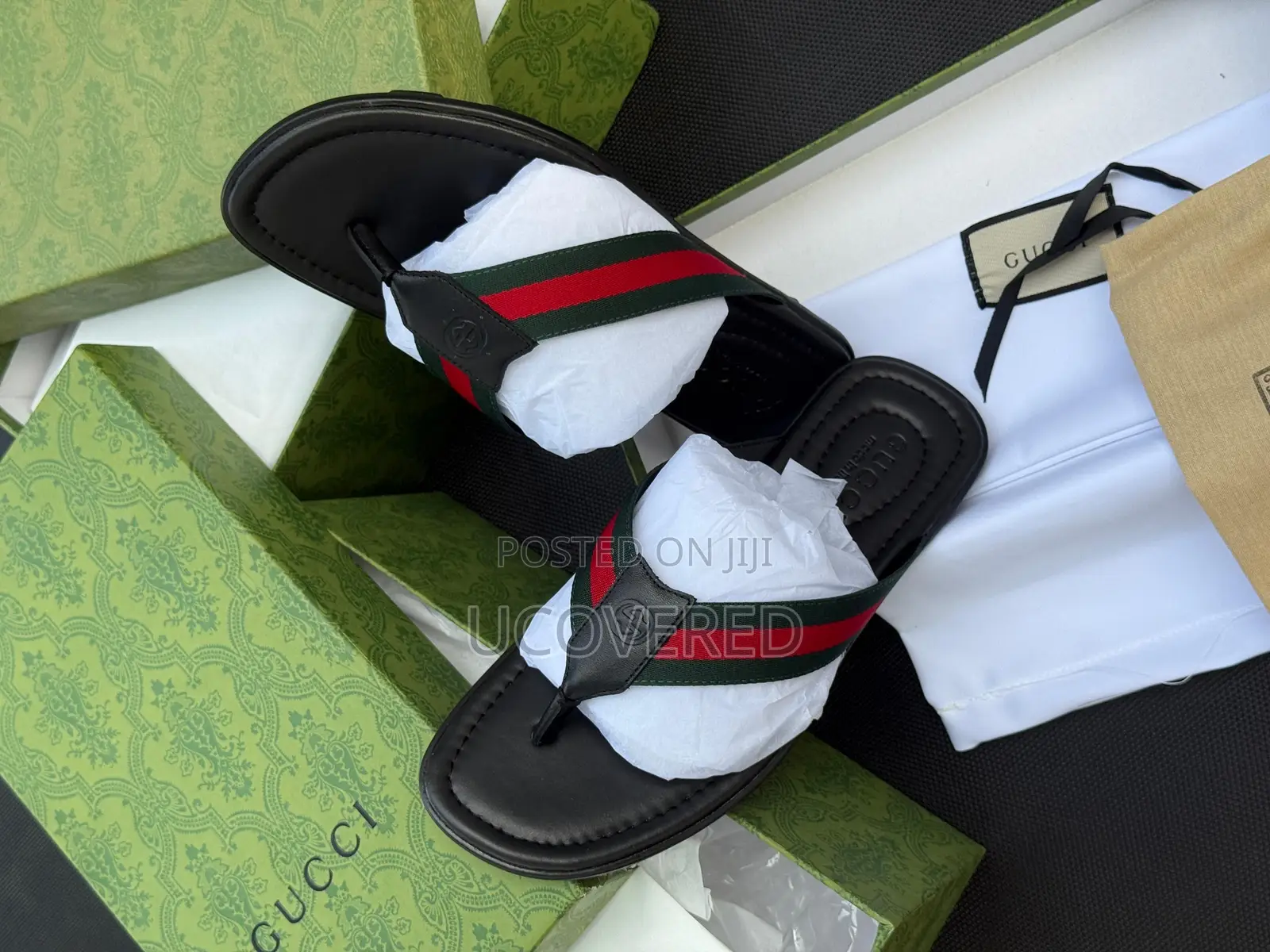 Gucci Slippers for Men, Soft Sole Wear Resistant